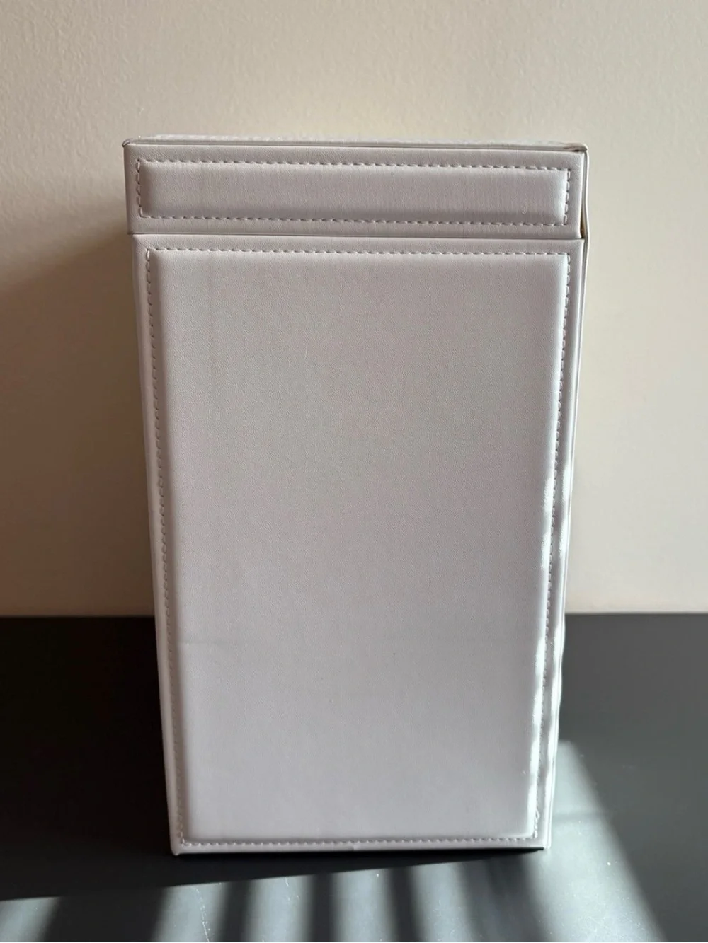 Vlando 6 Tier White Jewelry Box With Gold Hardware and Mirror